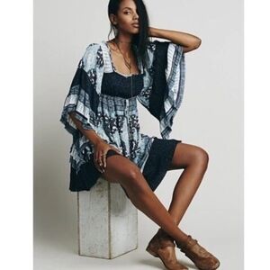 Free People Heart Of Gold Bell Sleeve Boho dress